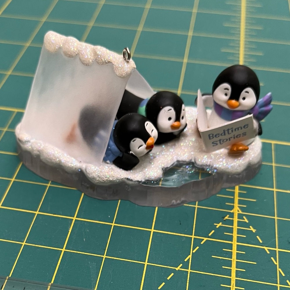 Hallmark Keepsake Penguin Tales Bedtime Stories Christmas Tree Ornament 2015